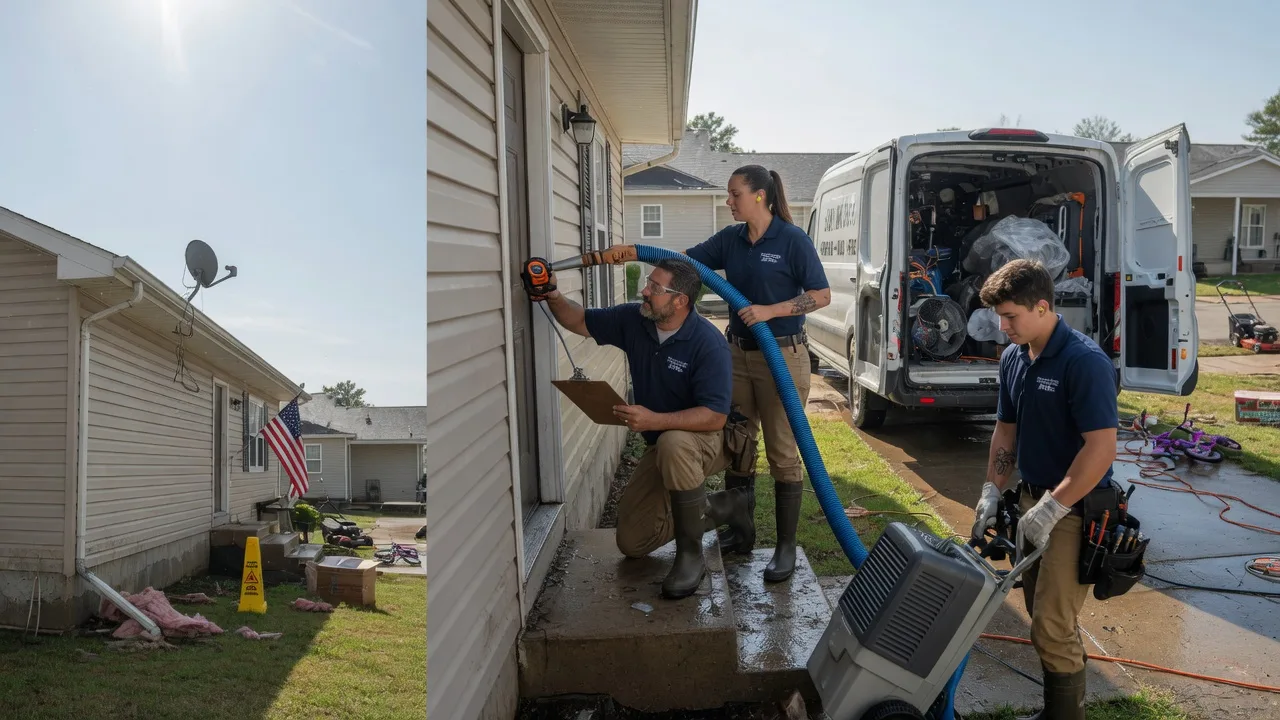 Ceiling Water Damage Restoration in New Middletown, IN near me